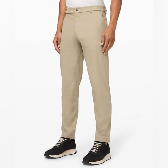 Lululemon Men’s Commission Pant Classic *Warpstreme 34” in Tofino Sand Size 36 - Picture 1 of 8